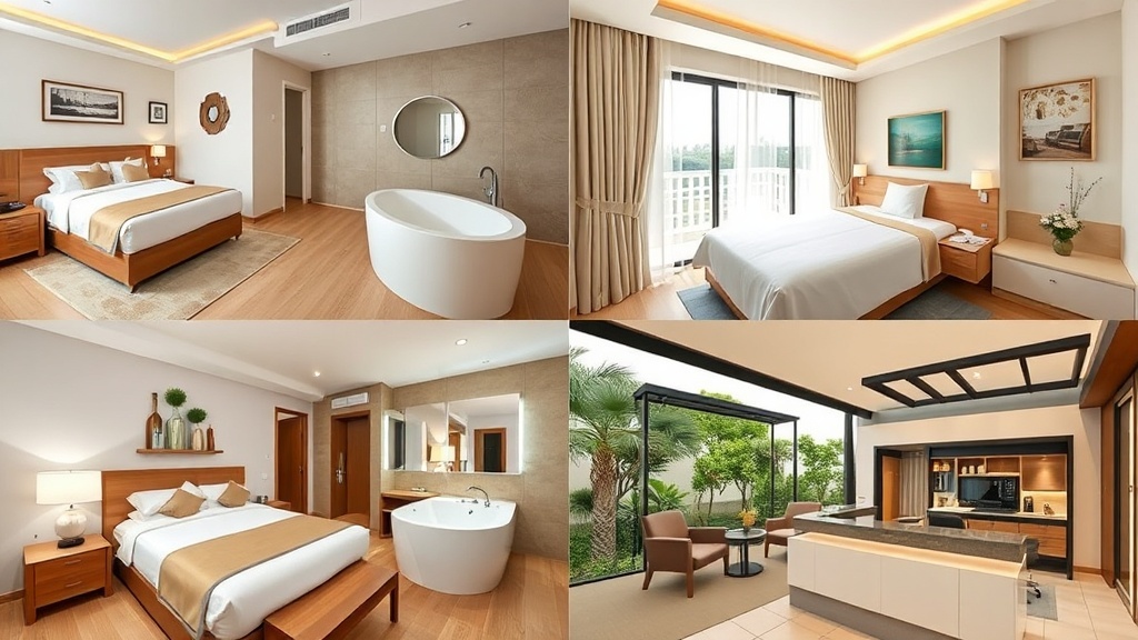 סוגי החדרים והסוויטות מלון עם ג'קוזי בחדר